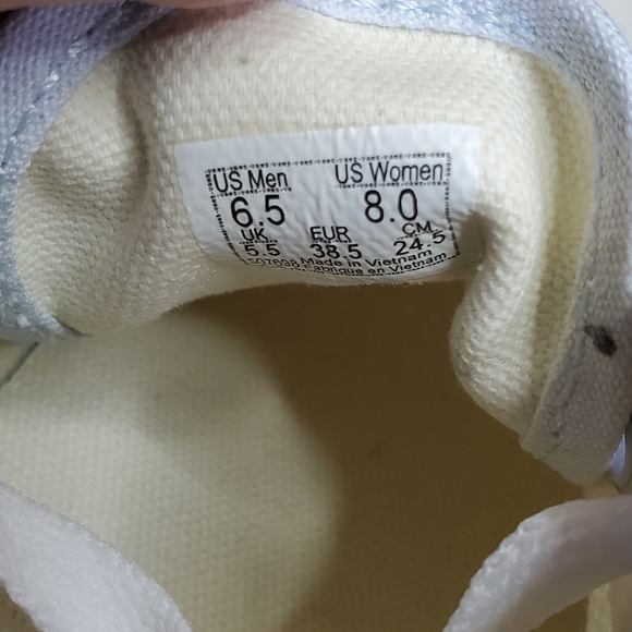 Vans Authentic Bleach Wash Ballad Blue Women Size 8, Men Size 6.5 - Picture 8 of 10